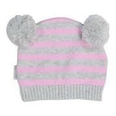 Korango | Classic Girls knit beanie Pink/Grey W19