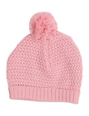 Korango | Clouds knit Beanie Pink with pom pom W19