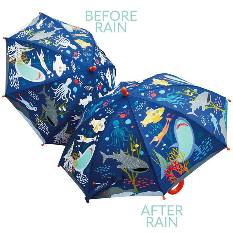 Floss & Rock | Colour Change Umbrella - Deep Sea