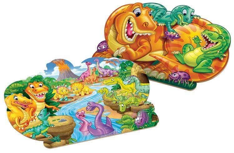 Two Sided Floor Puzzle | Dinosaur 46pc