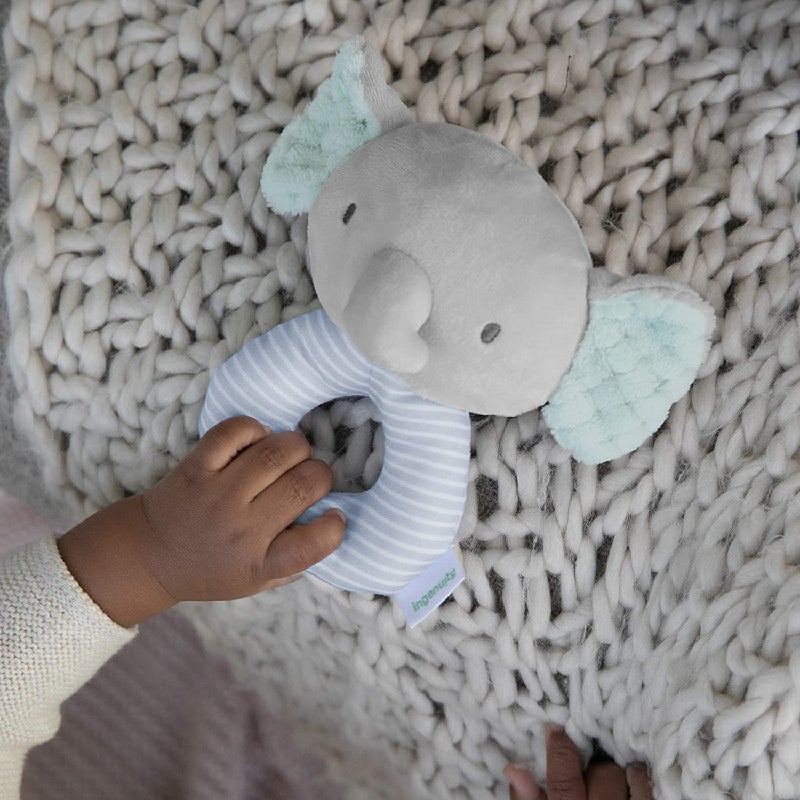 Ingenuity Plush Ring Rattle Elephant - Van