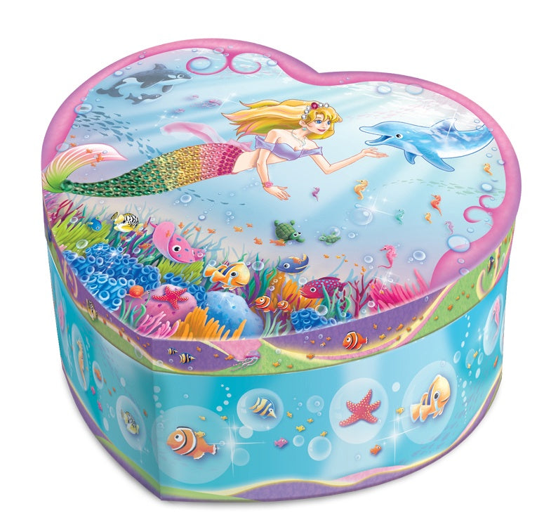 Mad Ally | Heart Shaped Mermaid Musical Jewellery Box