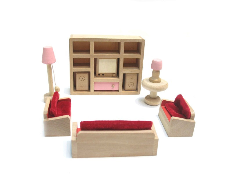 Wooden Dolls House Furniture - Lounge Room