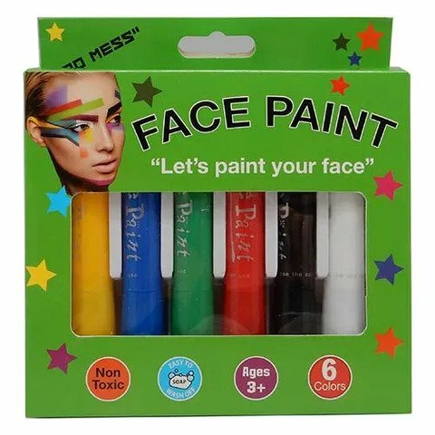 Face Paint 6pk Sticks