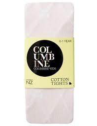 COLUMBINE | Pink Diamond Bows Cotton Tights