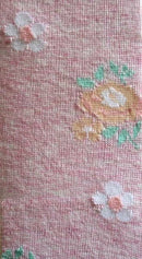 COLUMBINE | Cotton pink floral Tights