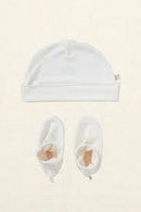 Boody Baby | Beanie & Booties Set - Chalk