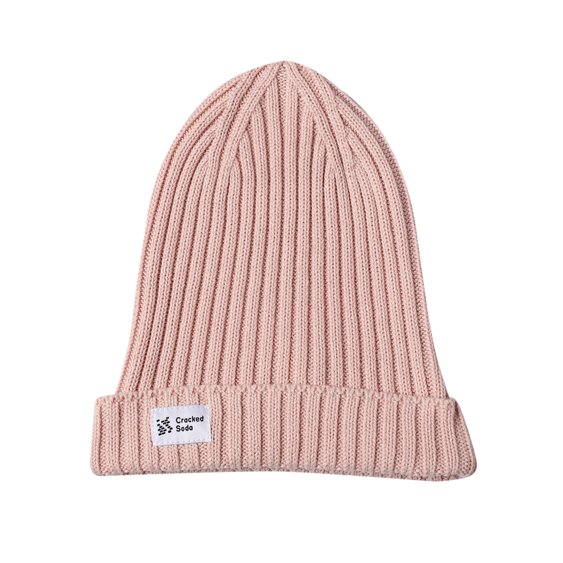 Cracked Soda | Coco Knitted Beanie-Dusty Pink
