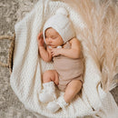 Snuggle Hunny | Ivory Merino Wool Bonnet & Booties