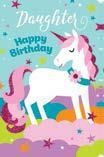 Card Birthday Daughter Unicorn DELUXE