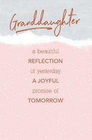 Card Birthday Granddaughter DELUXE SIZE $3