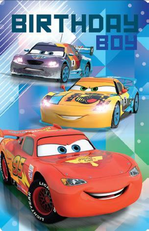 Card | Disney cars Birthday Boy - deluxe