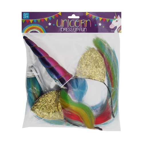 Hairband & Tail | Unicorn Rainbow