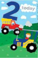 Card | Birthday Age 2 Boy Trucks