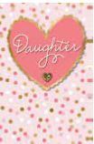 Card Birthday Daughter - Heart/Gem DELUXE