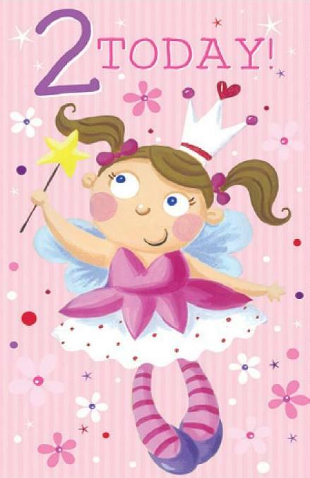 Card| Birthday Age 2 Female - Fairies