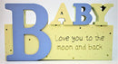 Baby Sign - Blue | Wooden RRP $24.99