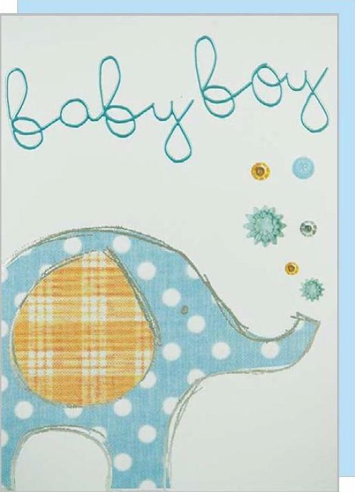 Couture Baby Boy /Elephant | DELUXE CARD