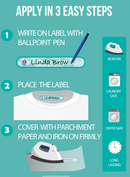 Spencil | Write & Iron On Name Labels 40pk - Teal