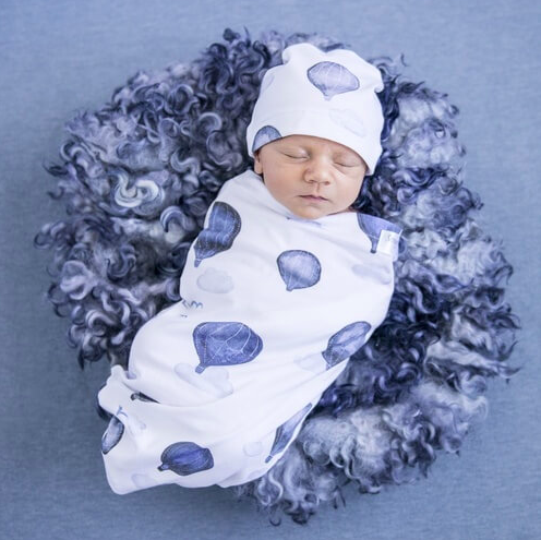 Snuggle Hunny | Cloud Chaser Swaddle & Beanie Set