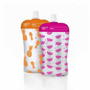 CHERUB BABY | RE-USEABLE FOOD POUCH 10 - AsstPK