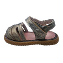 Little Chic | Gold  Cut Out Peep Toe Sandal