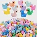 Cute miniature Figurine coloured ducklings Figures