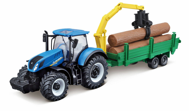 Burago | New Holland Agriculture Tractor & Trailer- Asstd