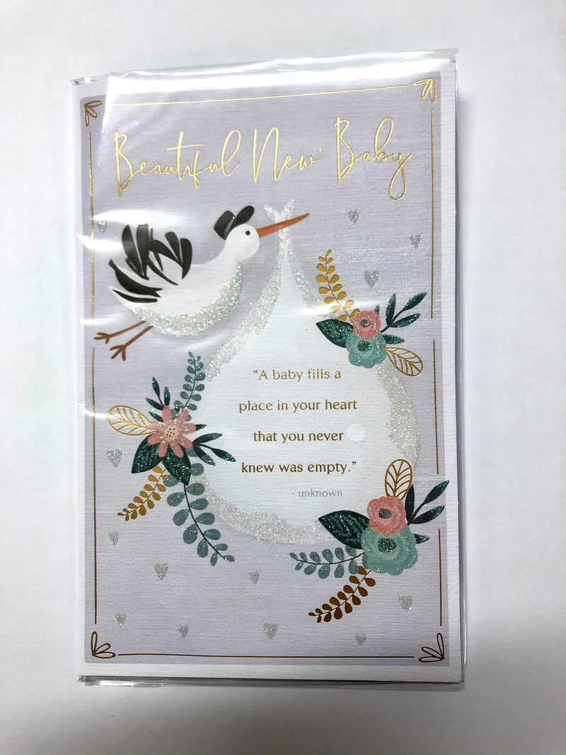 Beautiful New Baby Deluxe Card