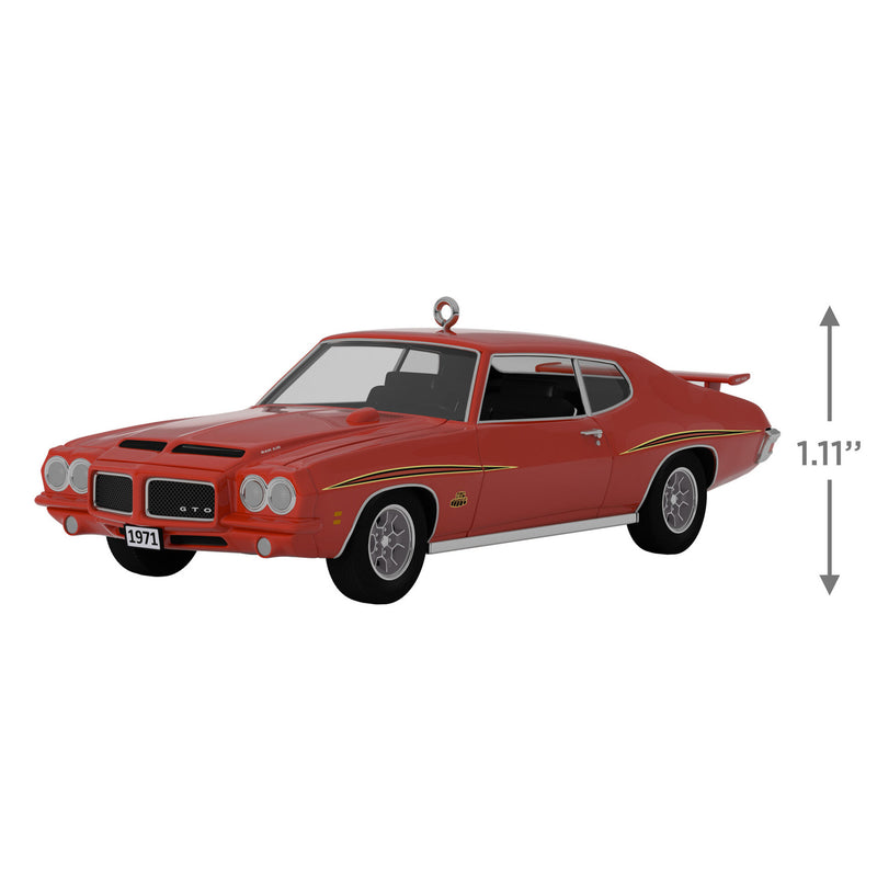 Hallmark | 1971 Pontiac® GTO™ Judge™ Classic American Cars 2021 Metal Ornament