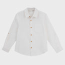Designer Kidz | Archie L/S Button Shirt-Ivory