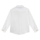 Designer Kidz | Archie L/S Button Shirt-Ivory