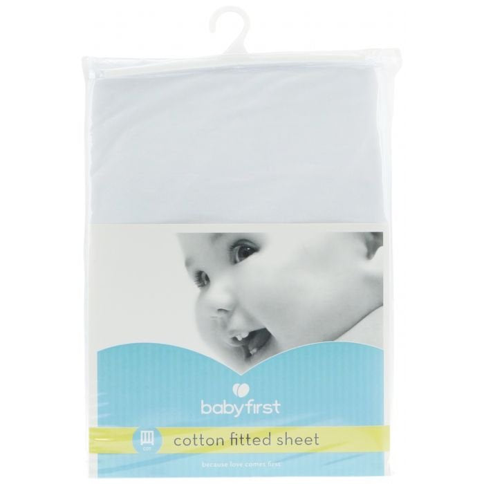 COTTON COT FITTED SHEET | BABY FIRST