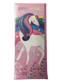 Birthday Girl Birthday card - Made to shine - Unicorn Rainbow