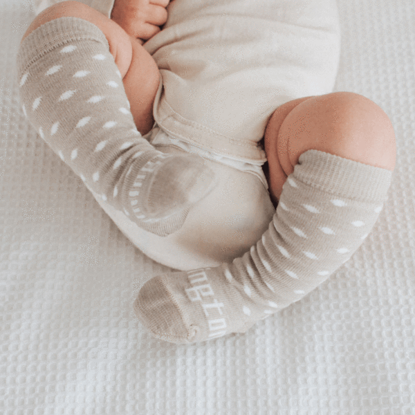 Lamington Merino Baby Socks  | Truffle