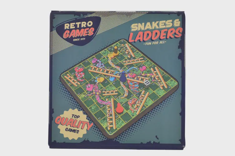 Retro Snakes & ladders  ( Wooden)