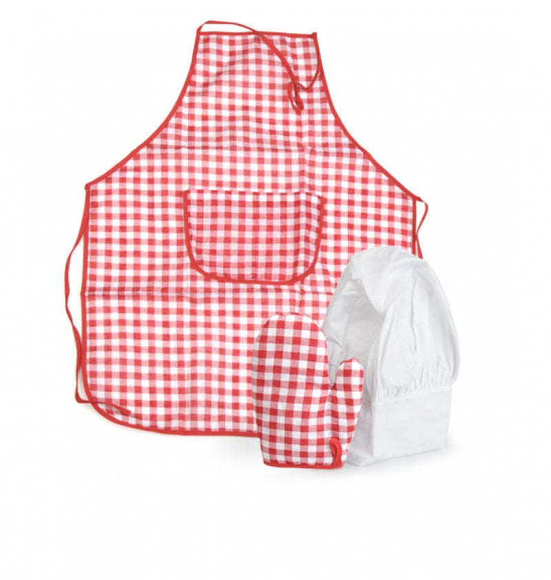 EGMONT TOYS | APRON, GLOVE & HAT RED