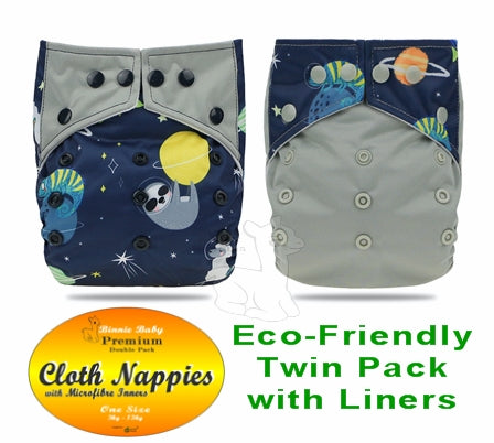 Binnie Premium Eco Friendly Nappy Matched Pairs
