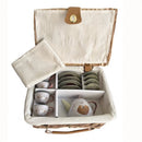 Egmont | Tin Tea Set Forest In A Wicker Basket