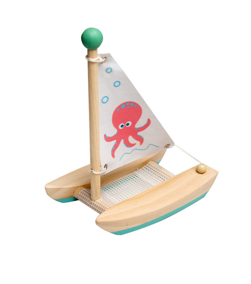 Toyslink Wooden Twin Hull Boat