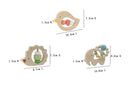 Toyslink Wooden Animal Bead Rattle