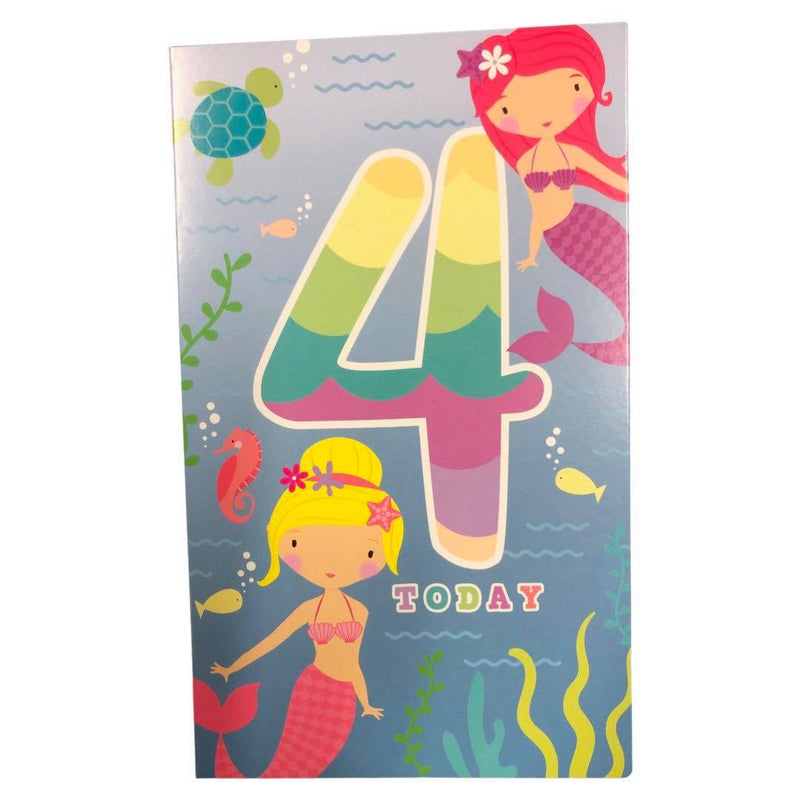 4 Today - Mermaid Birthday card