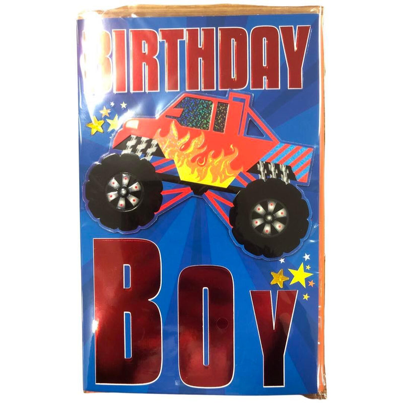 Card | Truck Birthday Boy - deluxe