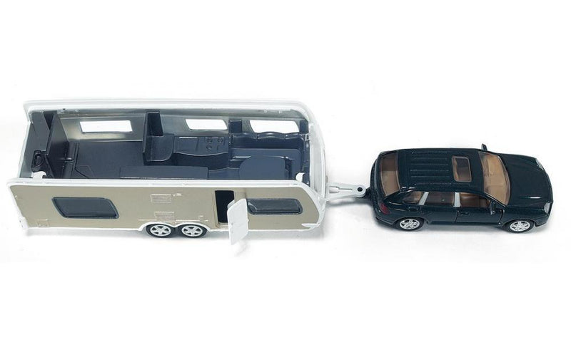 Siku | Porshe Cayenne Car With Caravan