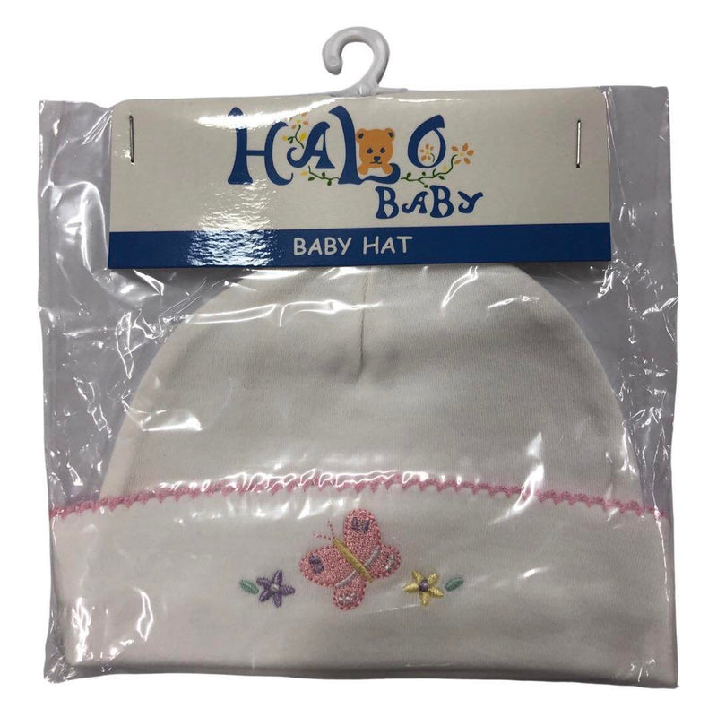 Halo Baby - Girls Baby Cotton Hat - Butterfly