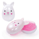 BUNNY- DETANGLE BRUSH - ASSORTED 12X7X4.5CM