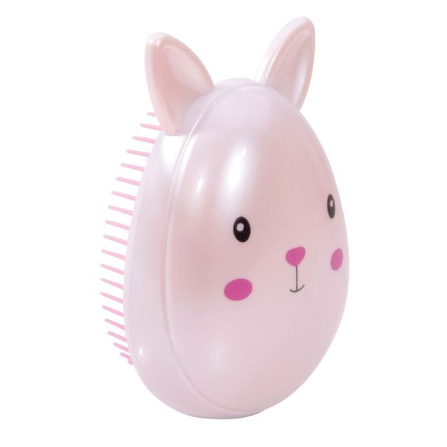 BUNNY- DETANGLE BRUSH - ASSORTED 12X7X4.5CM