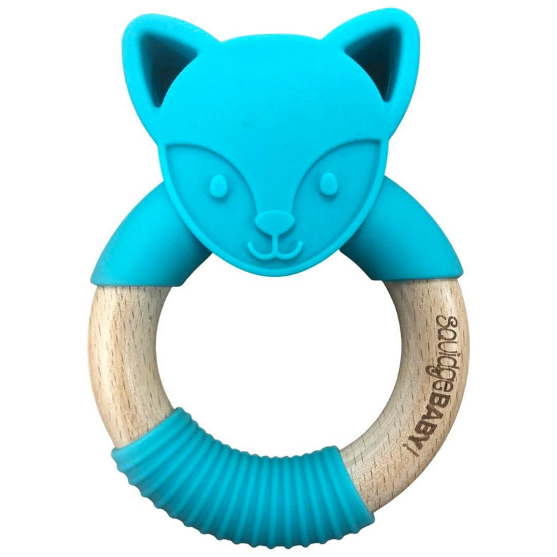 Wooden animal teething ring - Fox