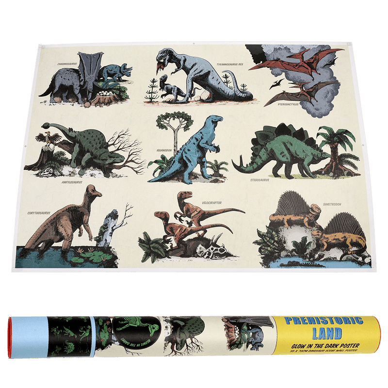 Prehistoric Land Glow In The Dark Puzzle 100pc