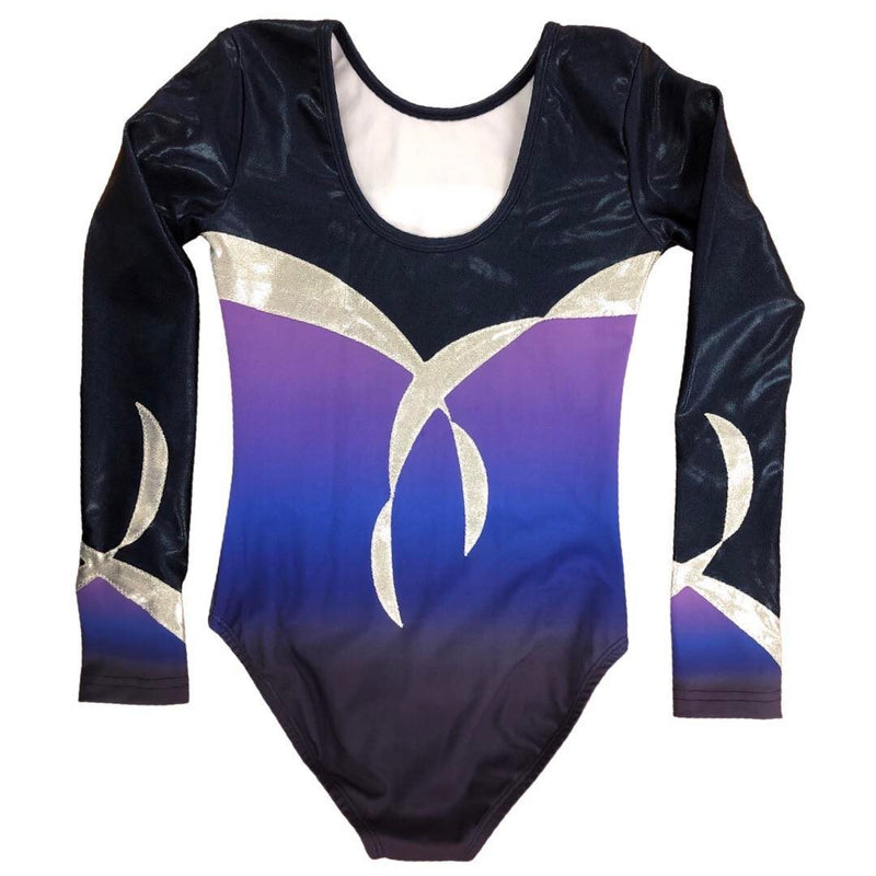 Sublimated Indigo Crystals L/S Leotard GY512